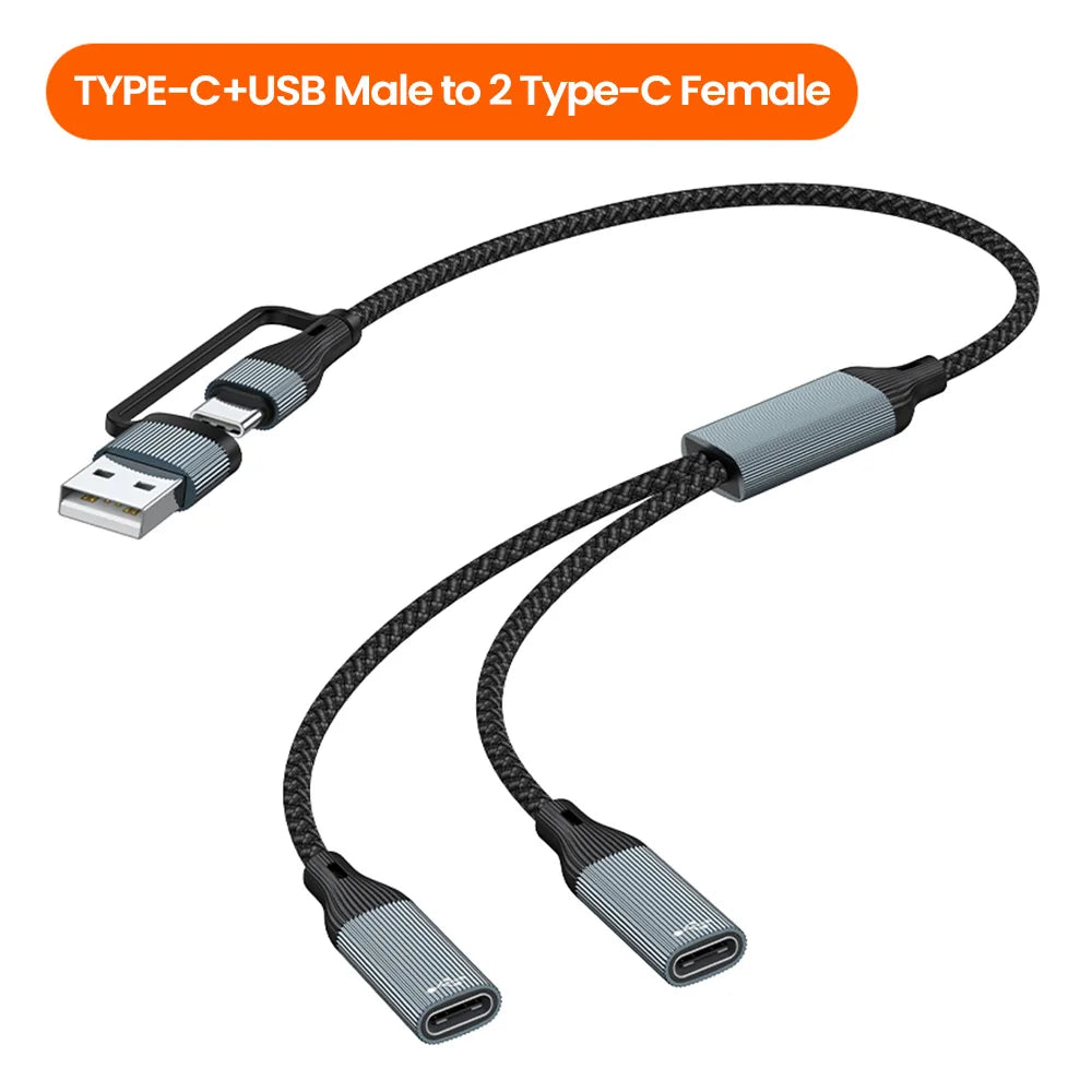 USB-C to 3-Port USB 3.0 Hub Adapter - High-Speed Data & OTG Splitter - 19