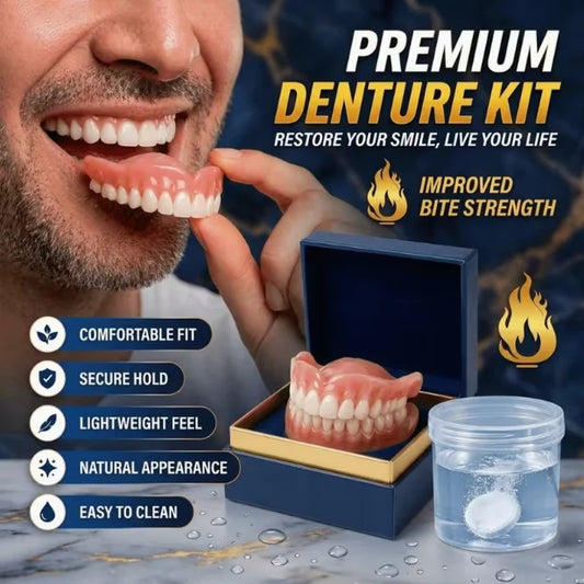 Silicone Temporary Dentures - Comfortable & Natural Look Smile Restorer