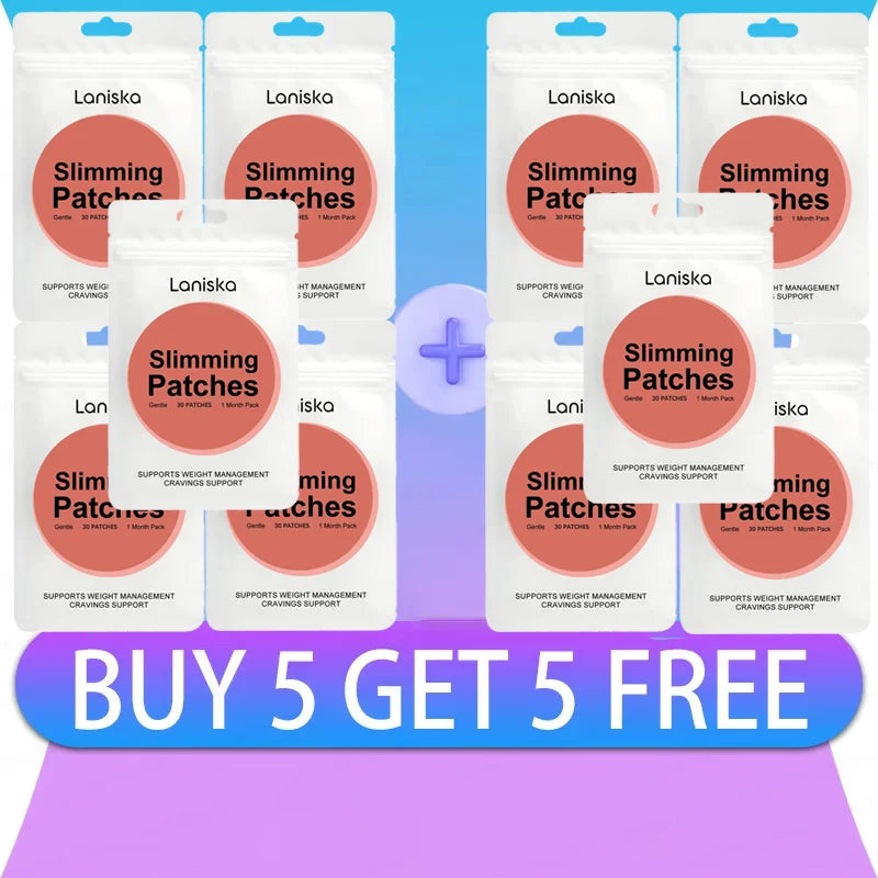 Natural Slimming Belly Patches - Weight Management & Body Shaping Detox Stickers - 10