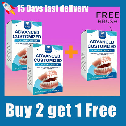 Natural Texture Realistic Full Denture Set for a Comfortable and Confident Smile
