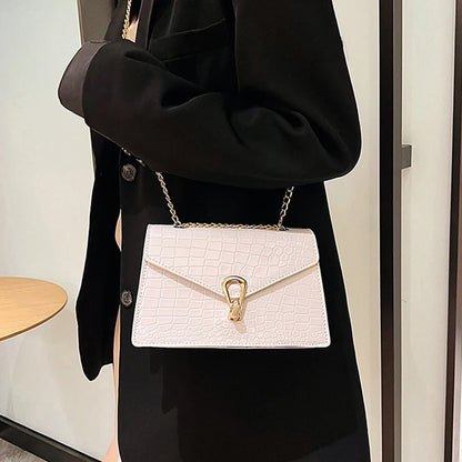 Luxury Croco Chain Shoulder Bag