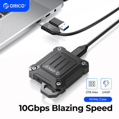 M.2 NVMe SSD Enclosure 2230 - 10Gbps Portable External USB-C Case