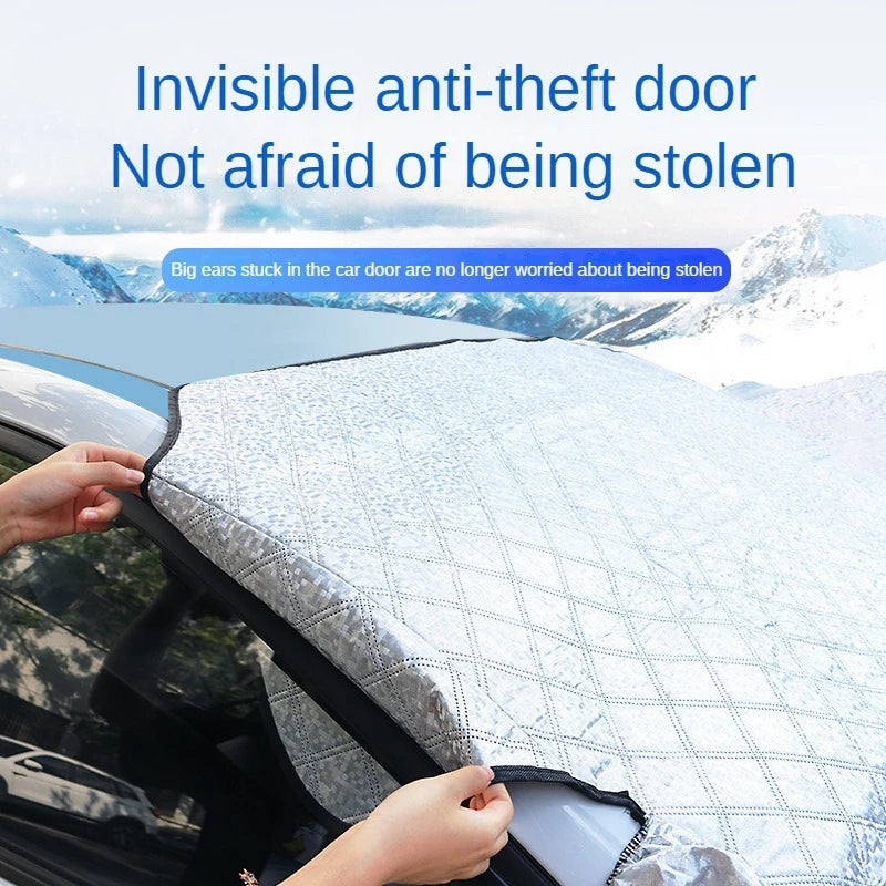 Magnetic Car Windshield Snow Cover & Frost Shield - 3