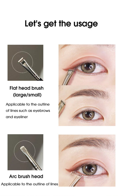 Precision Makeup Brush: Versatile Tool for Eyeliner, Brows & Eyeshadow