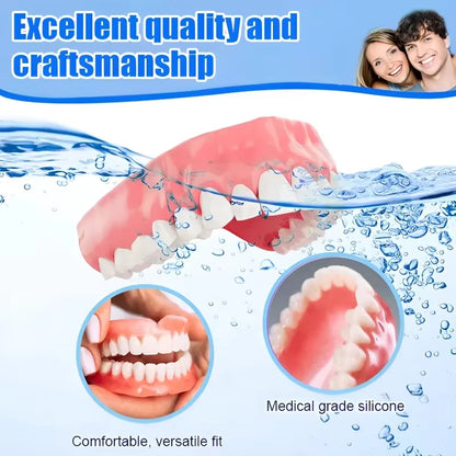 Comfort Silicone Smile Set - Upper & Lower Instant Cosmetic Teeth Veneers