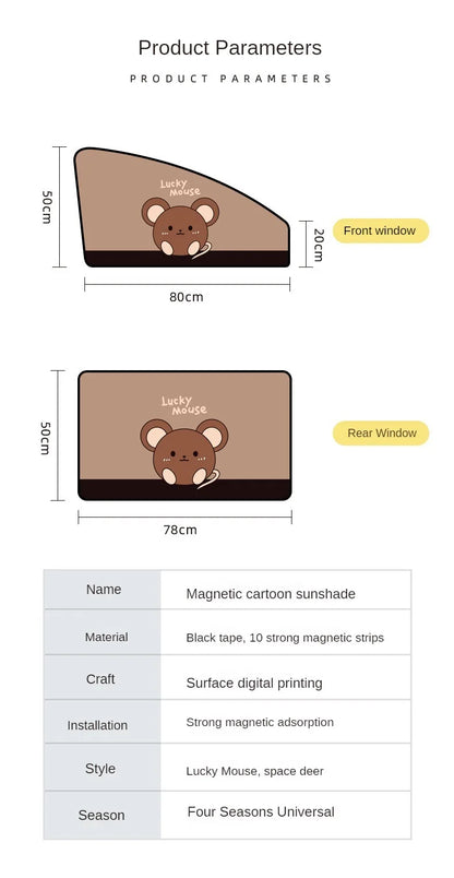 Magnetic Car Window Sunshade for Baby UV Protection