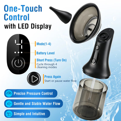 Electric Ear Wax Removal Irrigator with Dual Water Tank & 4 Cleaning Modes