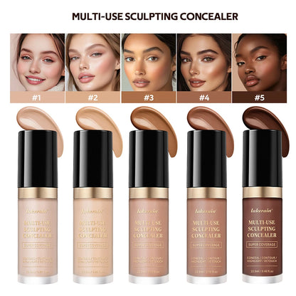 Full Coverage Waterproof Concealer - Matte Liquid Foundation