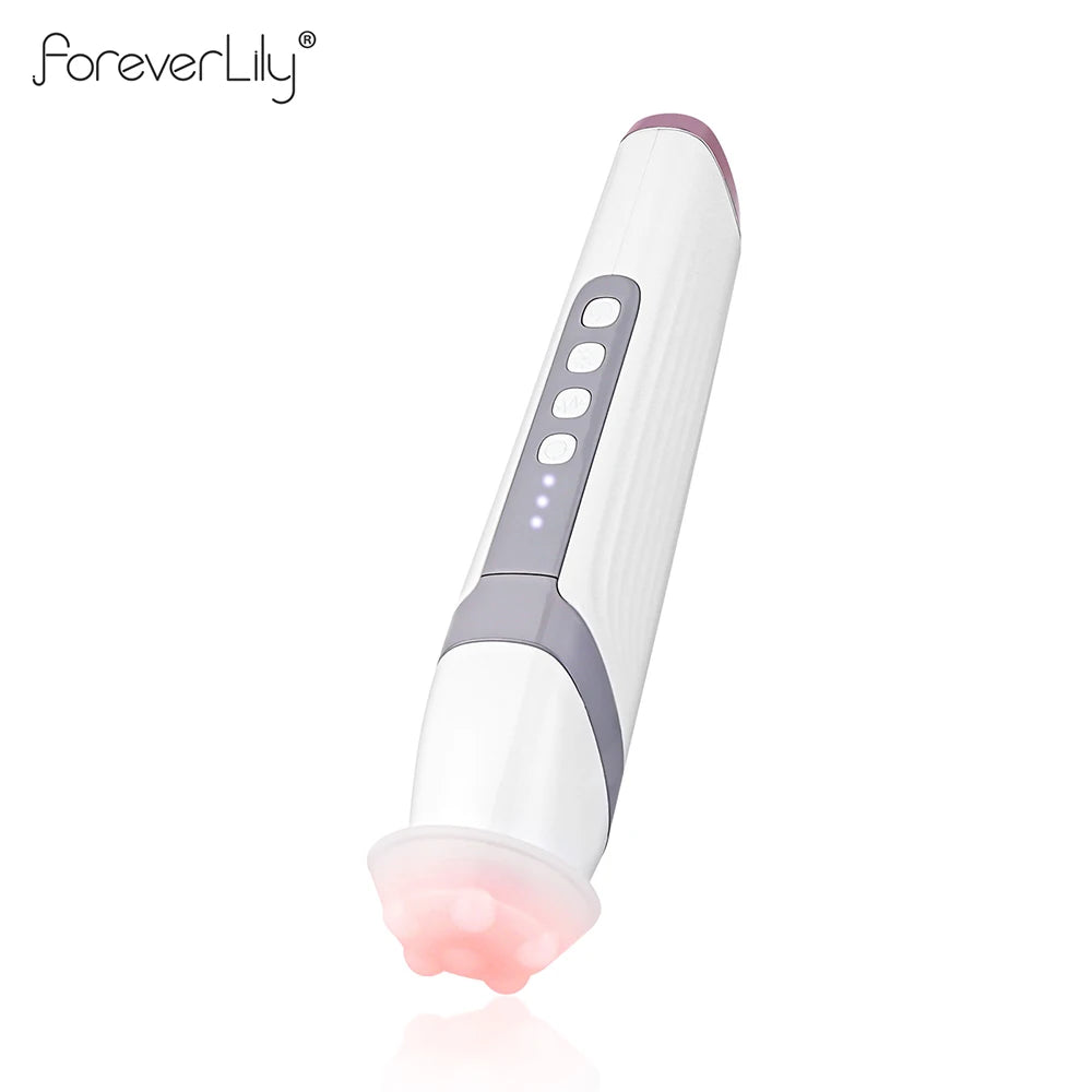 CO2 Oxygen Bubble Facial Machine - Portable LED Light Therapy Deep Cleansing Face Massager