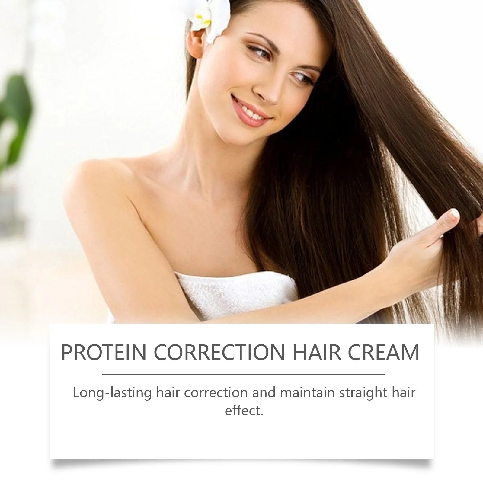 Protein Correction Hair Straightening Cream - Keratin Smoothing & Repair Mask - 5