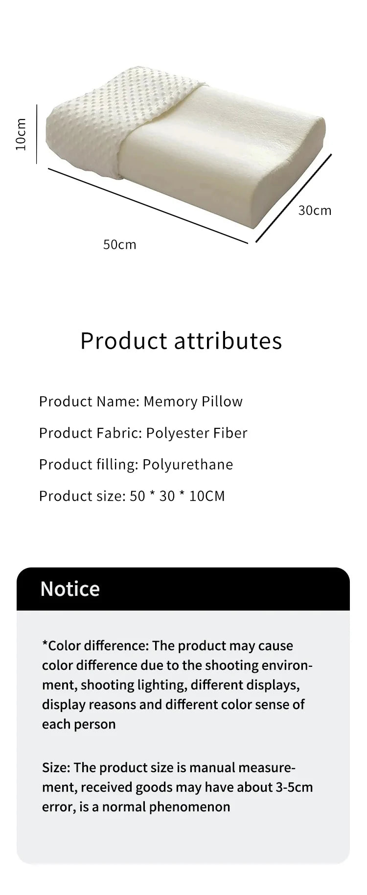Orthopedic Memory Foam Pillow for Neck Pain Relief & Sleeping Support - 13
