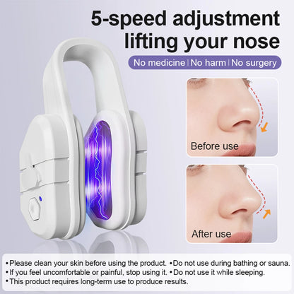 Electric EMS Nose Sculpting Massager & Lifting Clip