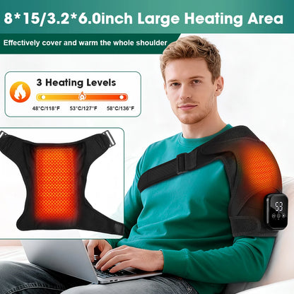 Heated Joint Massager Brace for Shoulder Knee Elbow