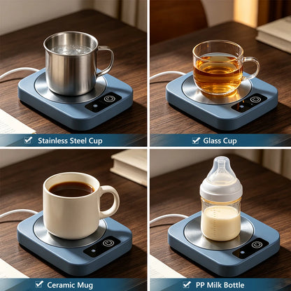 Electric Mug Warmer Mat - Constant Temperature Coffee & Tea Cup Heating Coaster