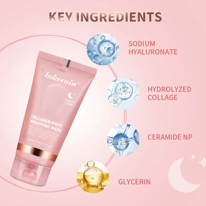 Overnight Collagen Wrapping Mask - Hydrating Peel-Off Facial Gel