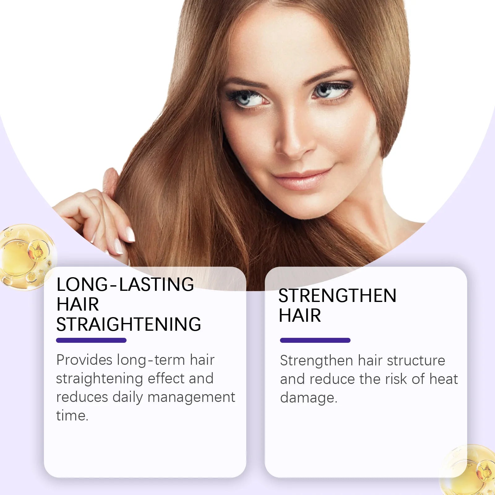 Protein Correction Hair Straightening Cream - Keratin Smoothing & Repair Mask - 4
