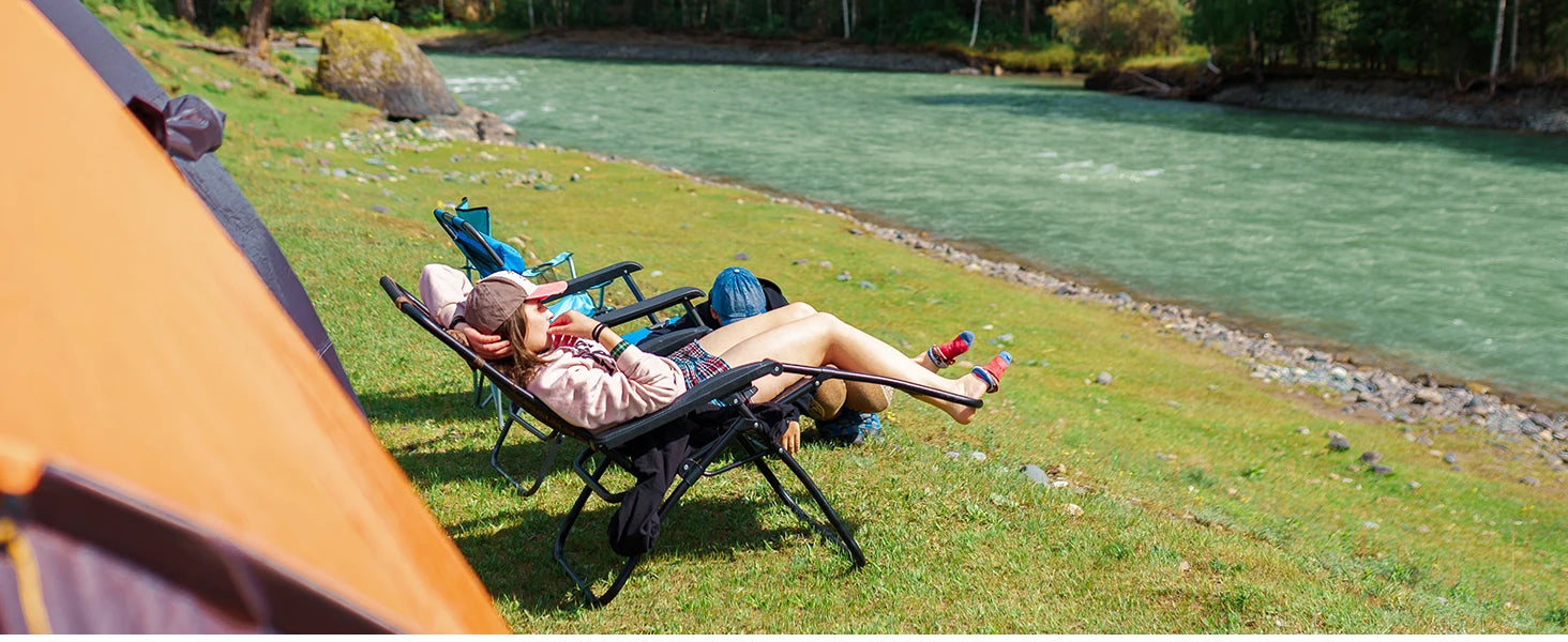 Zero Gravity Recliner Chair - Portable Folding Outdoor Lounge with Tray - 10