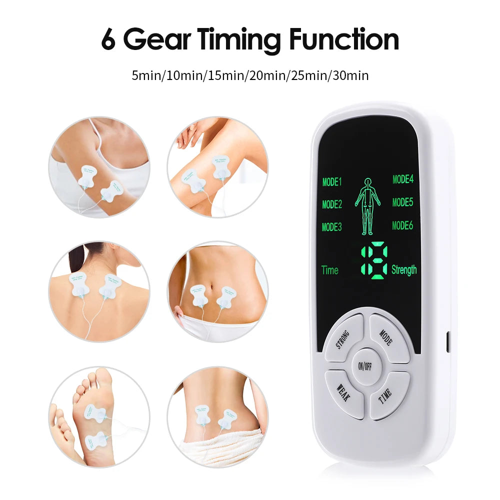 Portable Smart Electric Body & Neck Massager with 6 Modes & Adjustable Intensity - 8