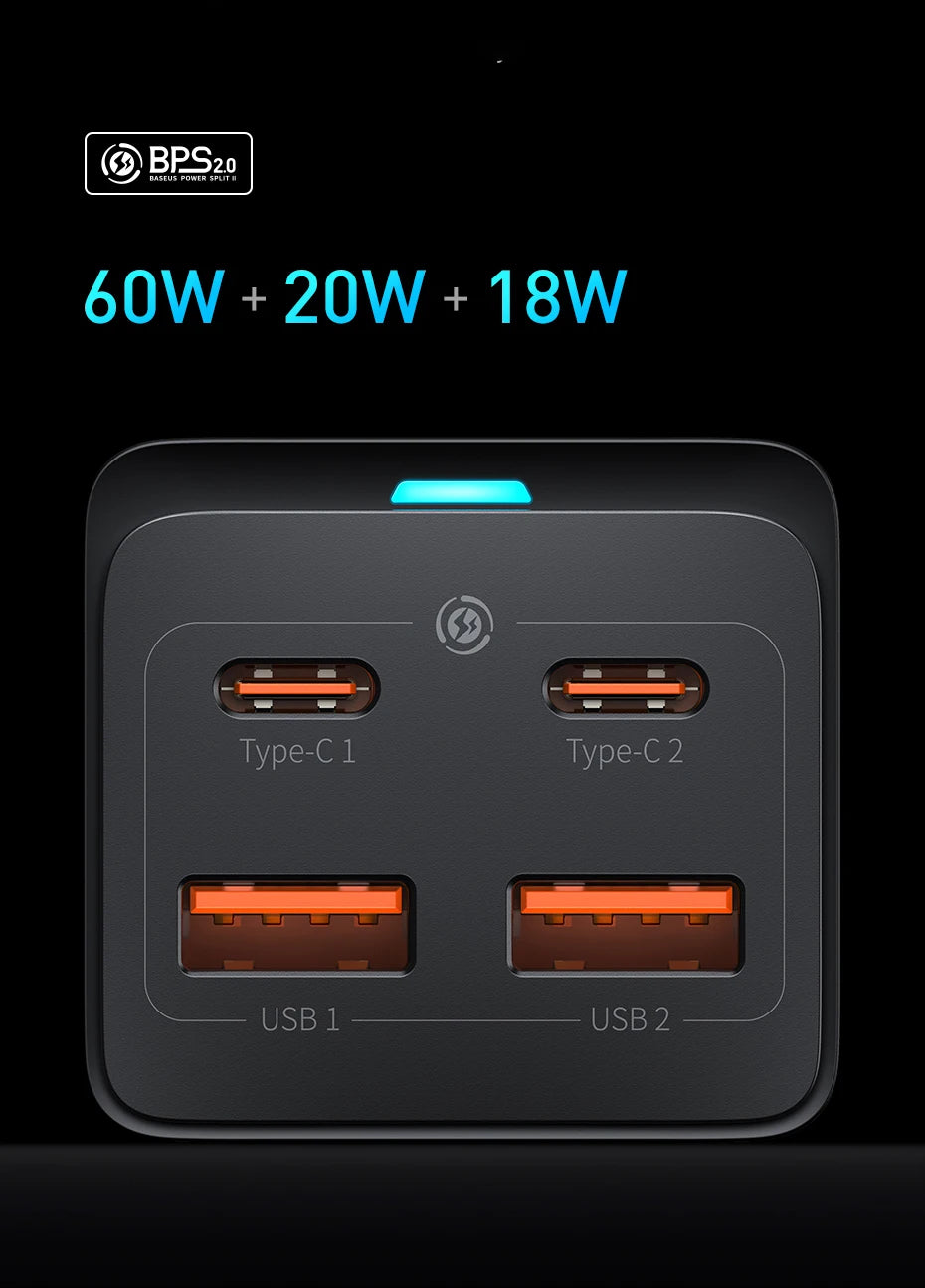 100W/65W GaN Desktop Fast Charger - 4-in-1 Universal Power Station - 14