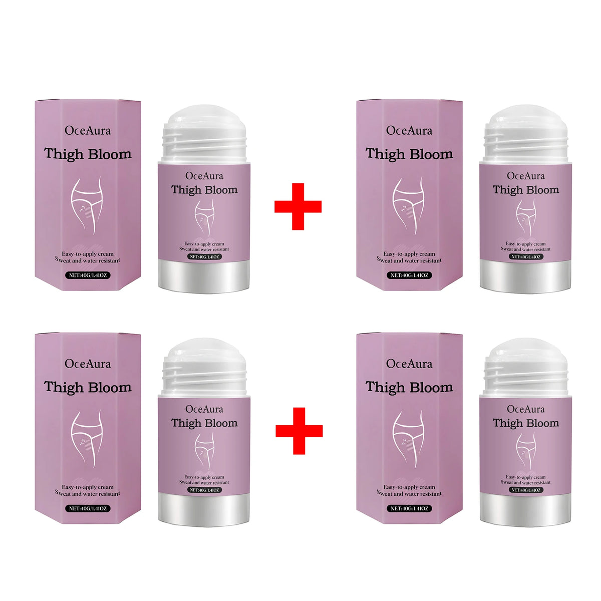Anti-Chafe Thigh Balm Stick - Waterproof Skin Friction Prevention & Soothing Cream