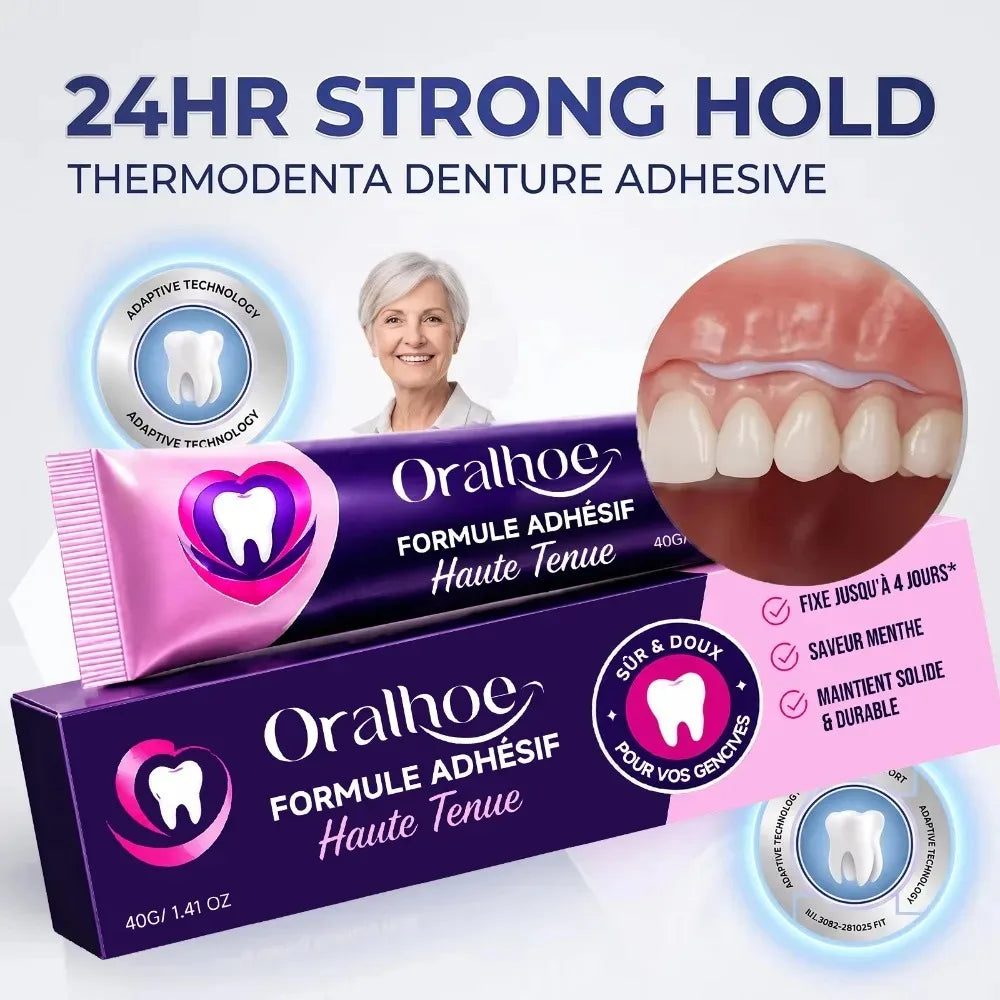 Silicone Denture Reline Cushion - Professional Stabilizing Adhesive Gel - 3