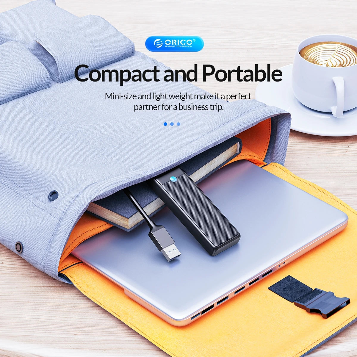 4-Port USB 3.0 Type-C Hub - Ultra-Slim High-Speed Data Expansion Adapter - 14