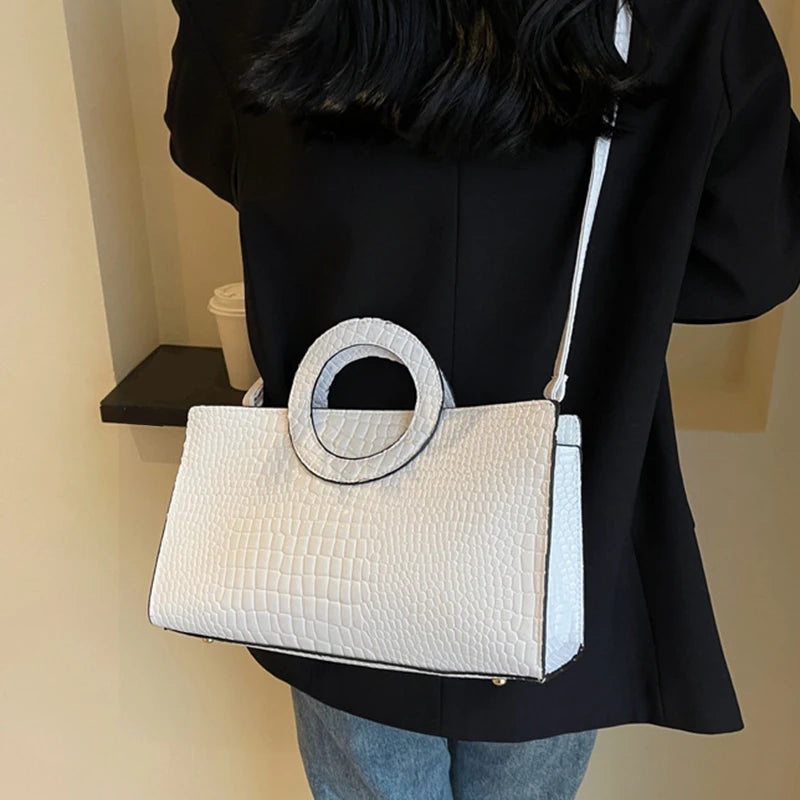 Luxury Crocodile Pattern Tote