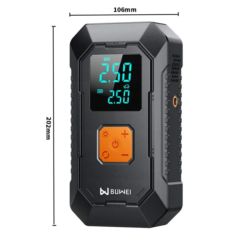 4-in-1 Portable Car Jump Starter & Tire Inflator with LED Light - 6