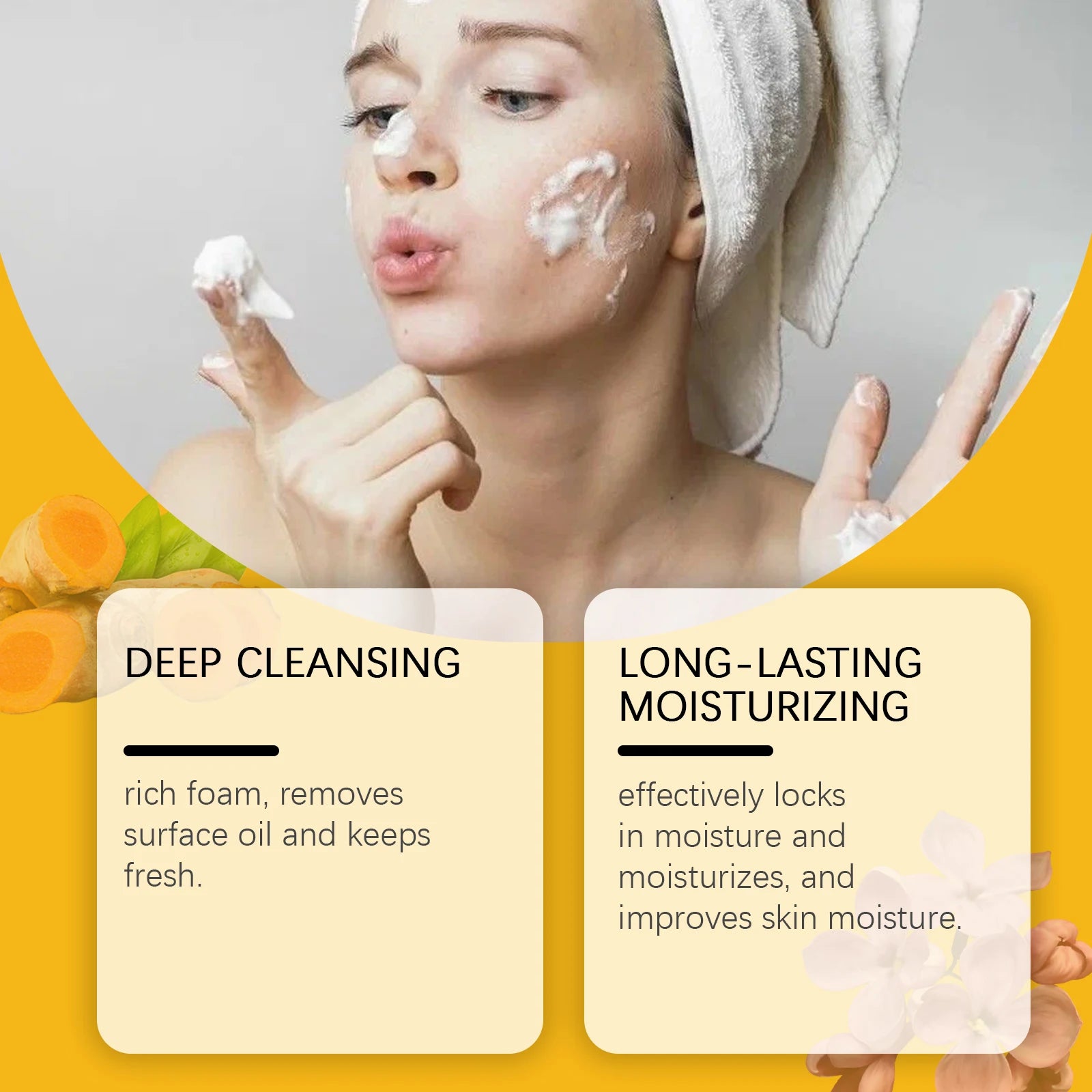 Turmeric & Clove Antioxidant Brightening Soap Bar for Face & Body - 8