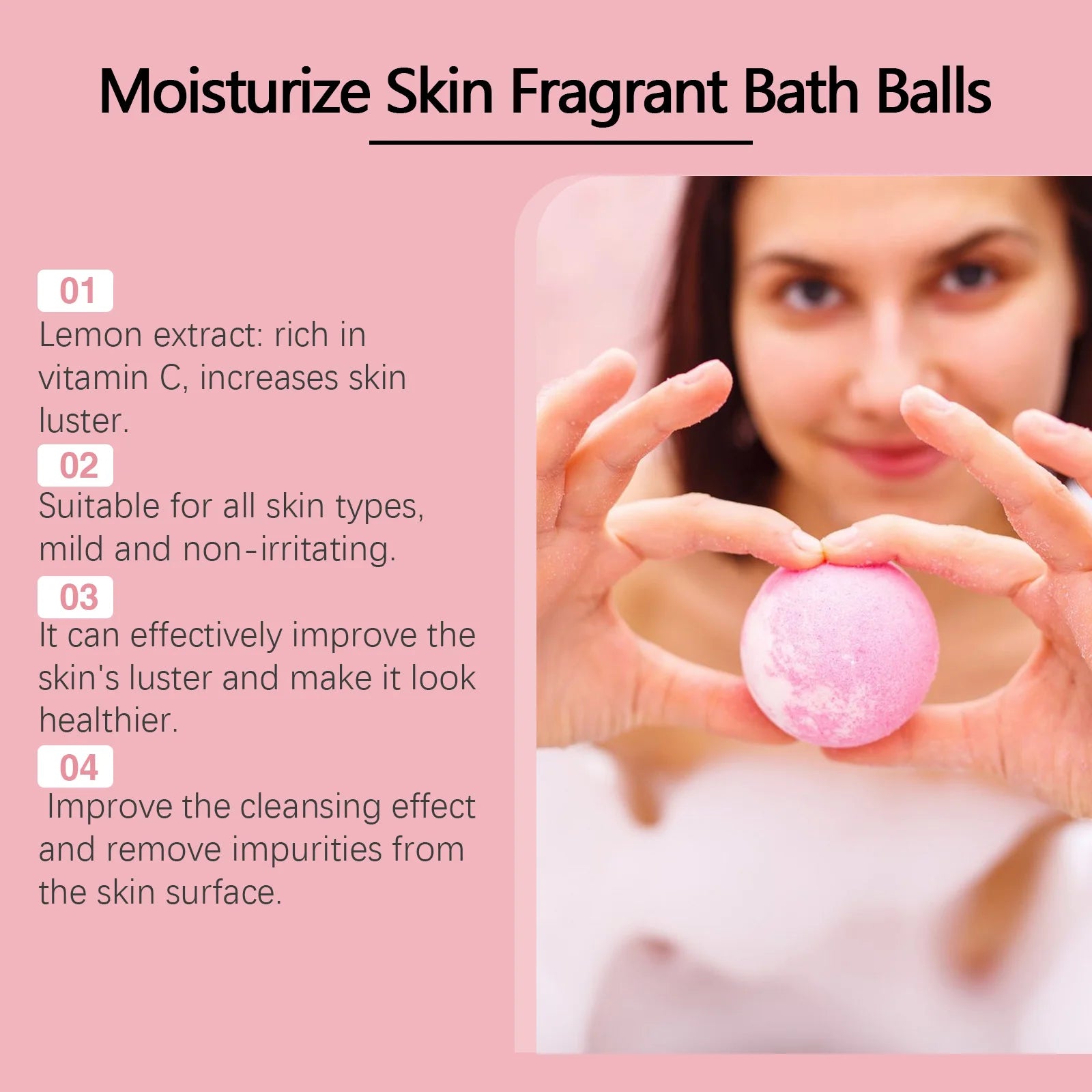 Natural Plant Essence Aromatherapy Spa Bath Bomb Set for Skin Moisturizing - 15
