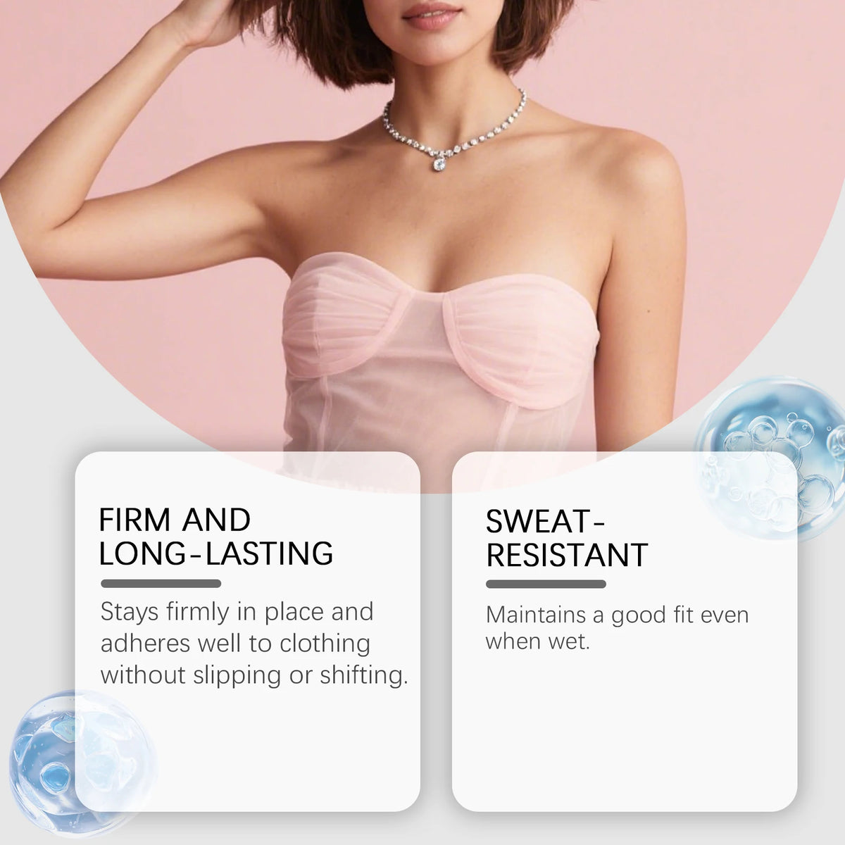 Fashion Body Adhesive for Clothing - Sweatproof & Invisible Secure Fabric Glue