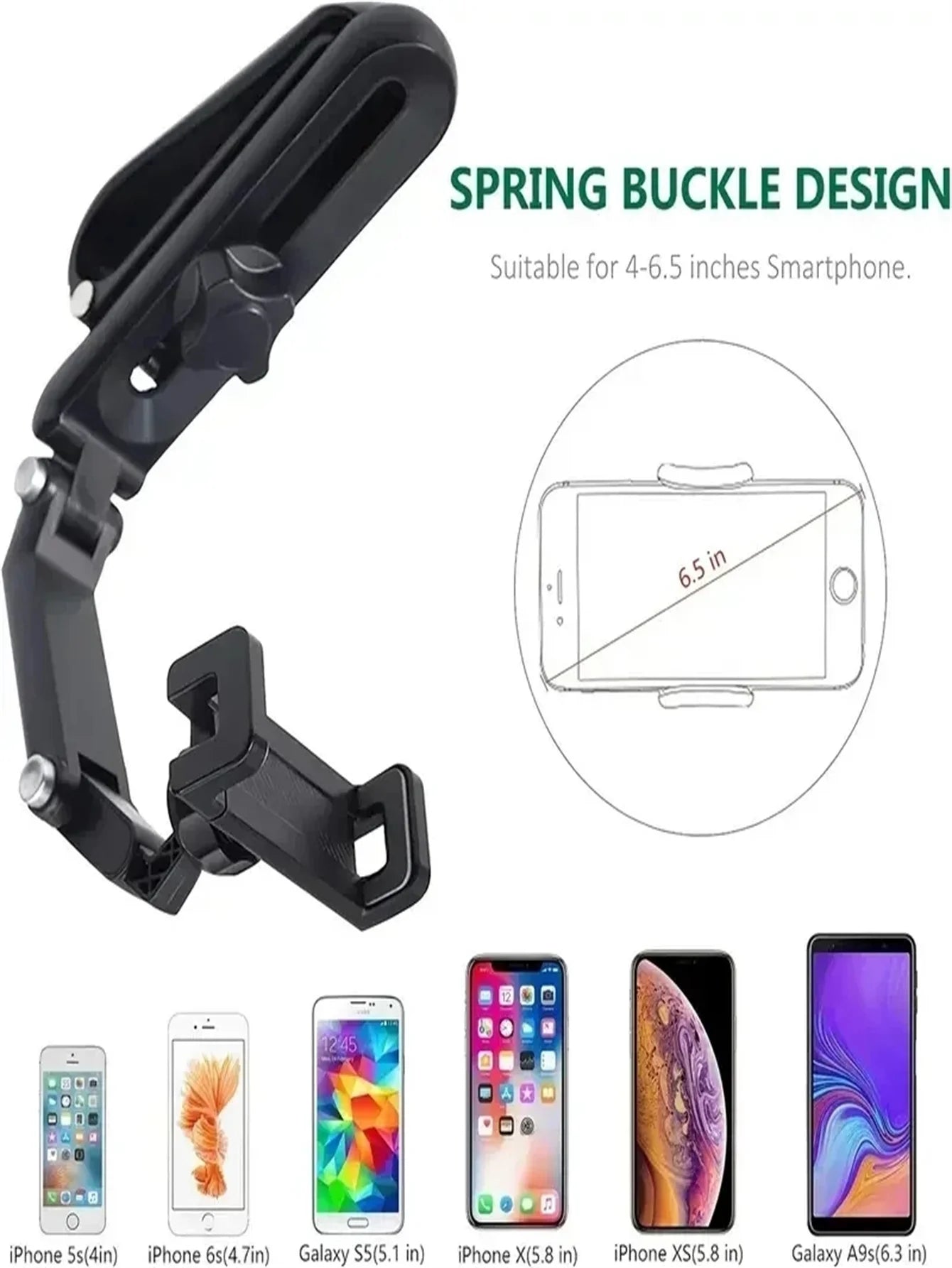 360° Rotating Car Sun Visor Phone Holder - Universal Hands-Free Mount - 9
