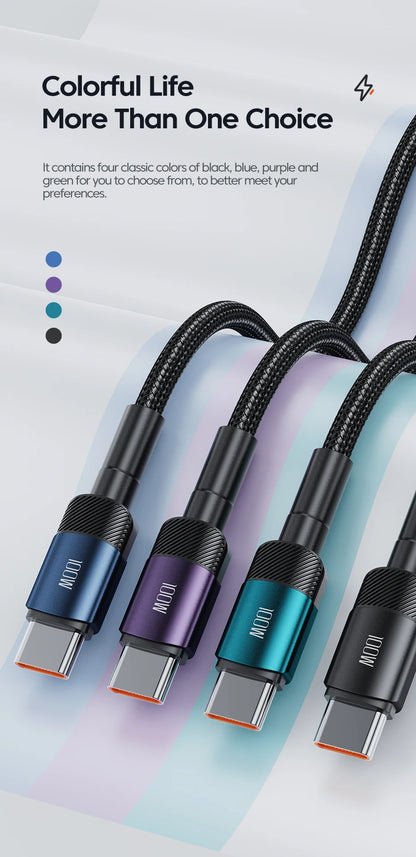 100W USB-C to USB-C Fast Charging Cable - 5A Power Delivery Cord