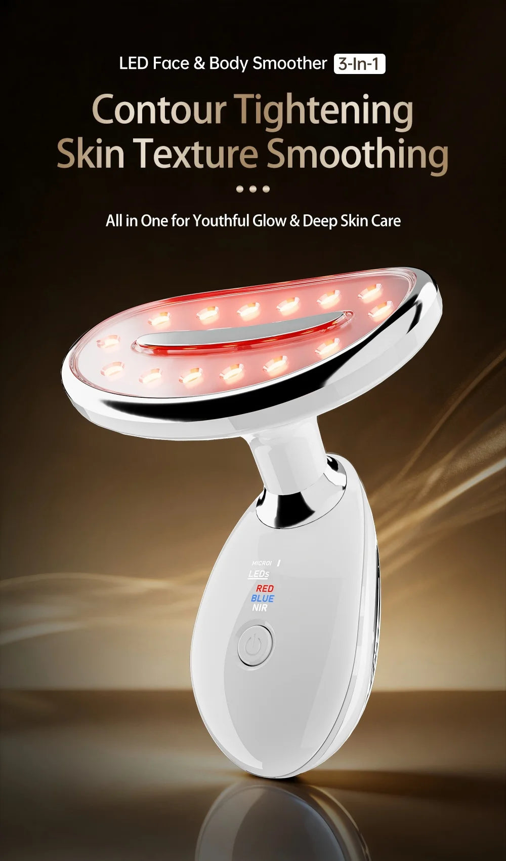 LED Facial Sculpting & Body Contouring Device - Skin Tightening Massager - 7
