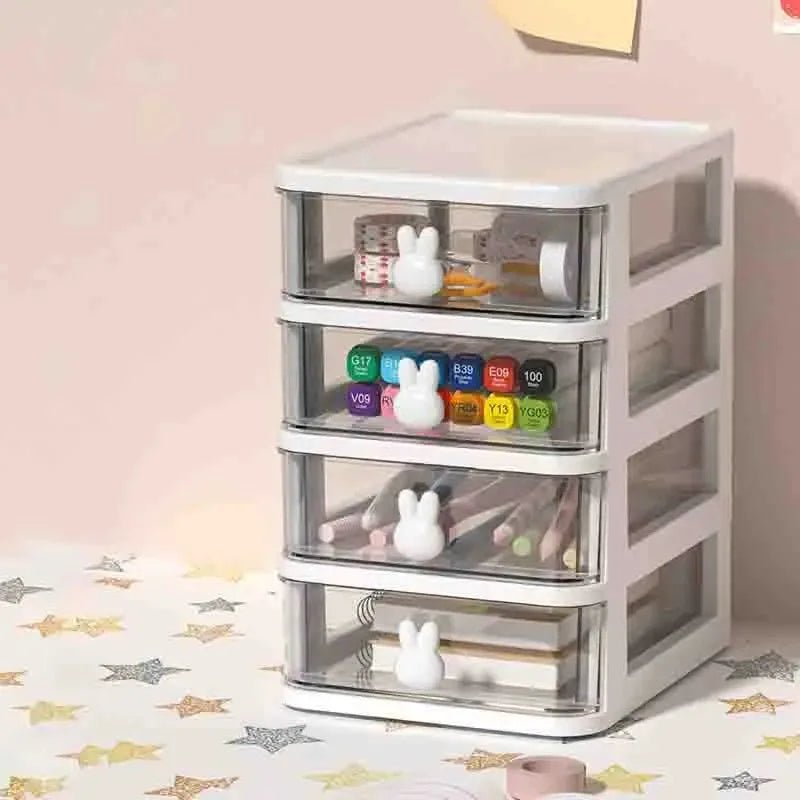 2-5 Tier Clear Desktop Drawer Organizer for Desk & Vanity - 16