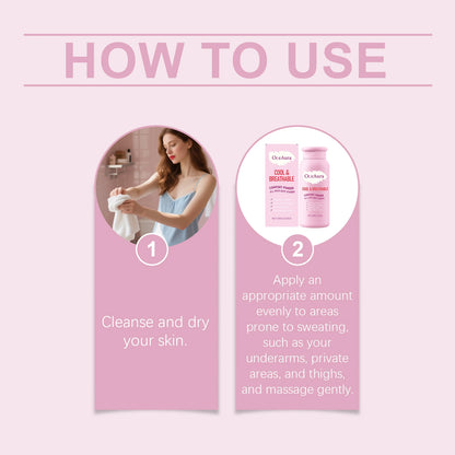 OceAura All-Over Body Cooling Powder - Sweat Absorbing & Anti-Chafing Formula