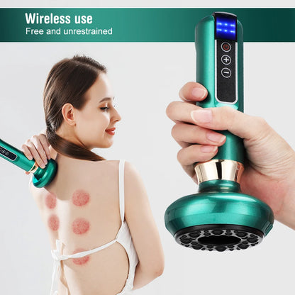 Electric Cupping & Gua Sha Massager - Adjustable Heat & Suction Therapy Device