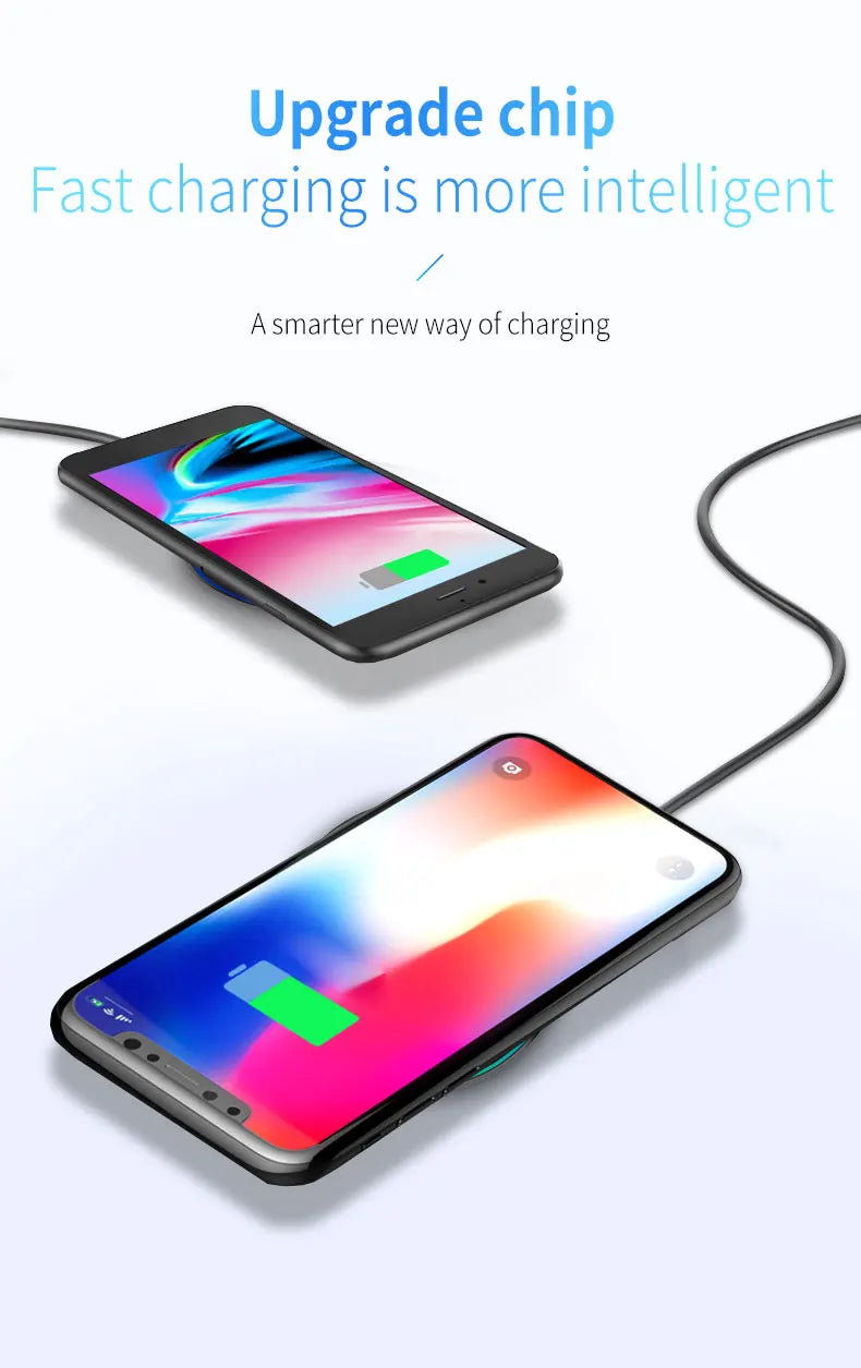 15W Fast Wireless Charging Pad - Slim Qi-Certified Charger for All Devices - 21