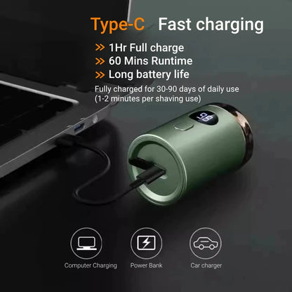 Portable Mini Electric Shaver - Rechargeable Wet/Dry Razor