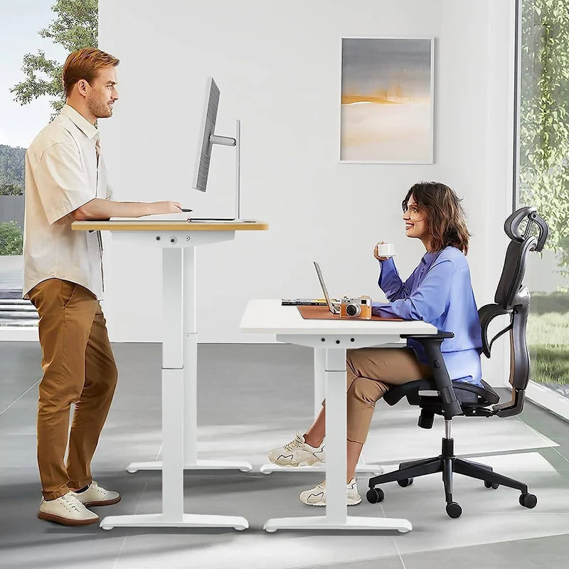 Electric Height Adjustable Standing Desk - Motorized Sit-Stand Home Office
