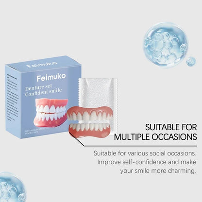 Premium Temporary Smile Veneers - Comfortable Fit for Missing or Chipped Teeth