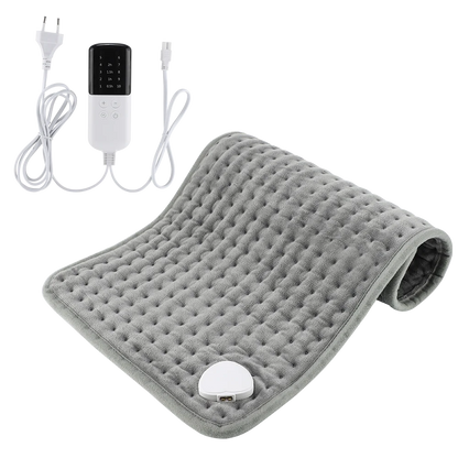 Electric Heating Pad with 9 Temperature Levels & Auto-Off Timer for Pain Relief