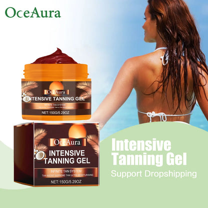 Intensive Tanning Gel - Natural Sunless Bronzer & Skin Hydrating Accelerator