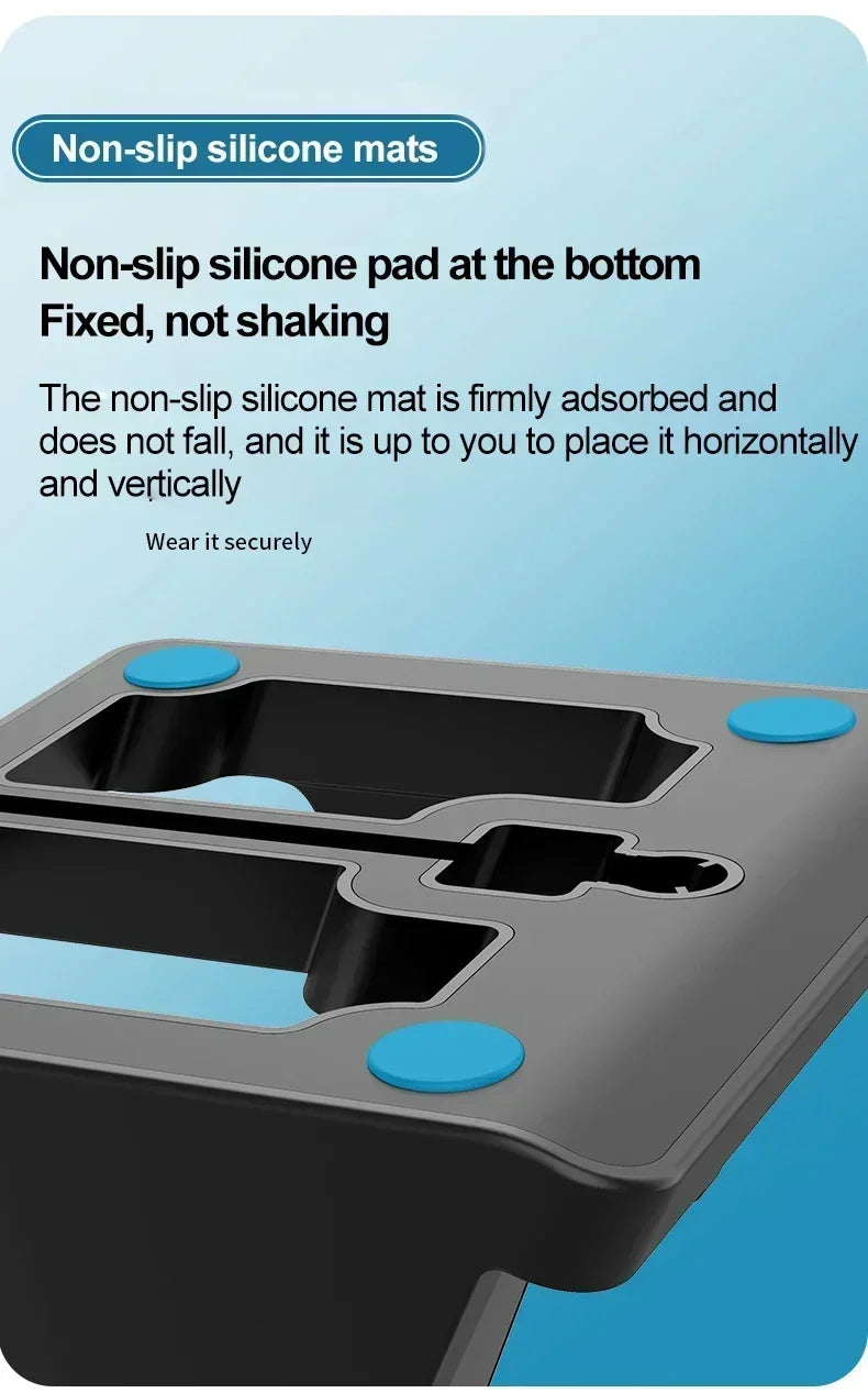 15W Fast Wireless Charging Stand - Vertical & Horizontal Phone Charger
