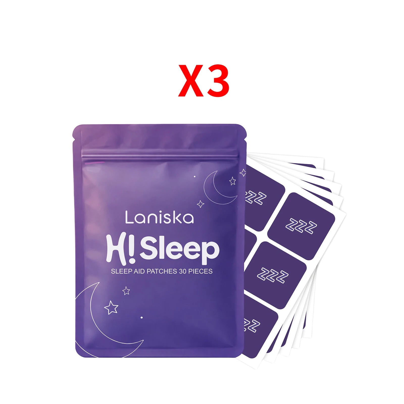 Natural Sleep Aid Patches - Herbal Insomnia Relief & Restful Night Sleep Strips - 12