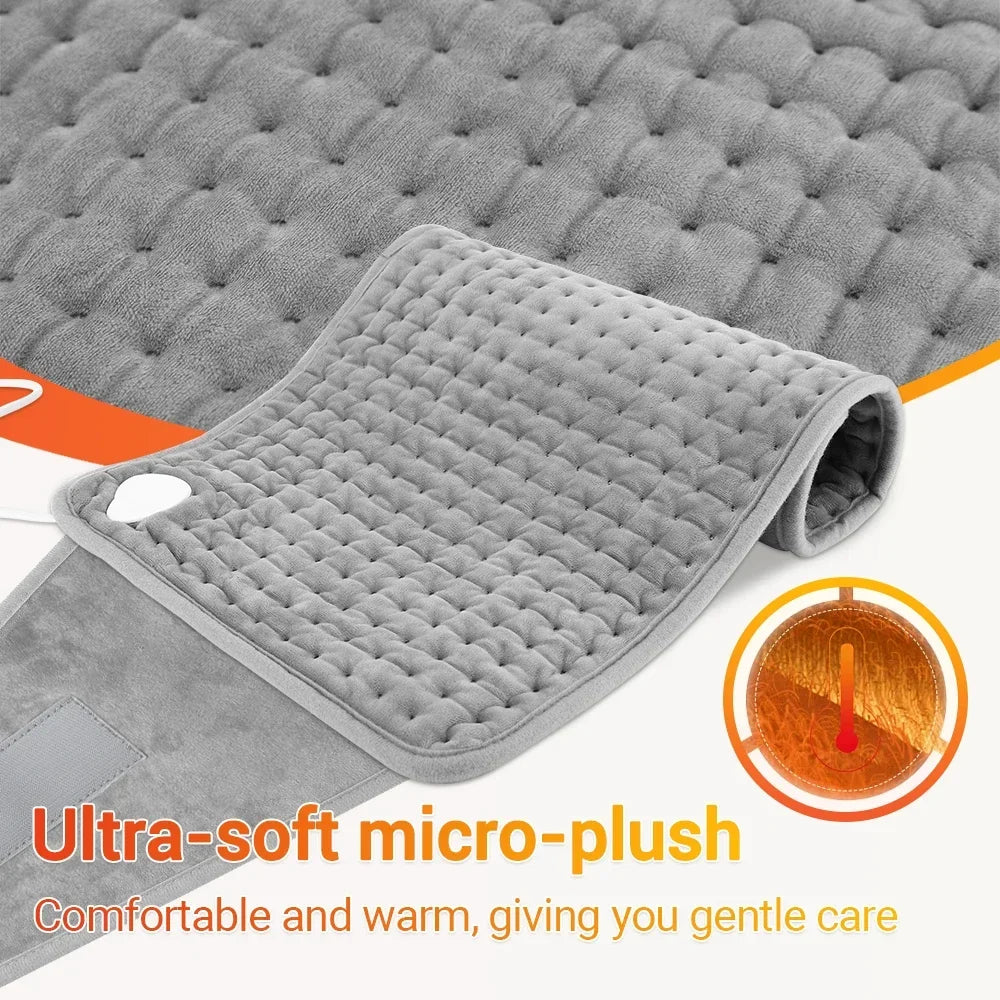 Electric Heating Pad with Belt for Back Pain Relief and Body Warming