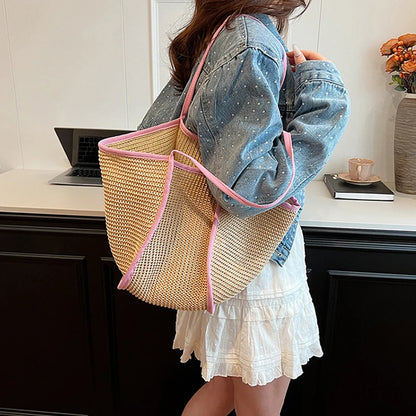 Luxury Bohemian Straw Tote