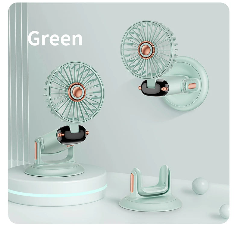 Portable 5-Speed Handheld & Neck Fan with Phone Stand & LED Display