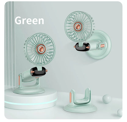 Portable 5-Speed Handheld & Neck Fan with Phone Stand & LED Display