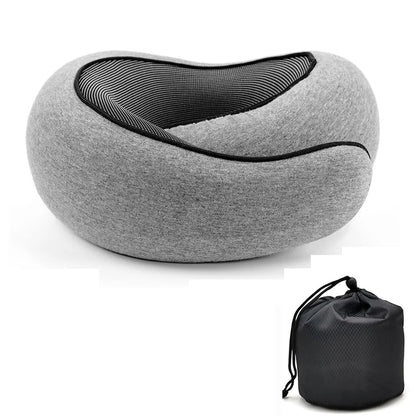 Travel Neck Pillow: Ergonomic Memory Foam U-Shaped Support for Deep Sleep